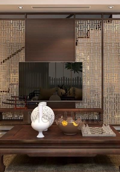 Bàn trà gỗ óc chó hiện đại tại biệt thự VinHomes Thăng Long